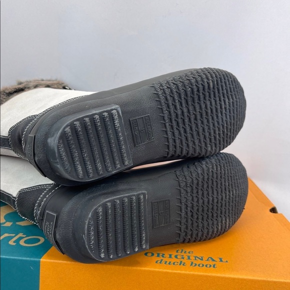 Sporto® Natasha; Waterproof Suede and Leather Duck Boot, Winter White - Picture 5 of 7